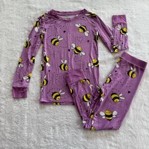 Little Sleepies Purple Bees Size 3T